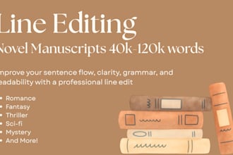 line edit your novel for flow and readability