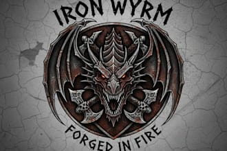 create a metal band logo for spotify and merch