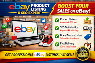 ebay product upload, ebay product listing, ebay SEO lister for brands