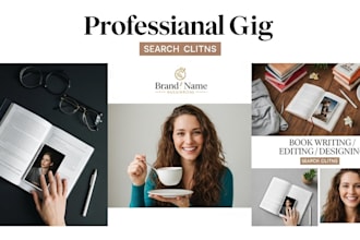 proofreading to ebook formatting and print ready designs