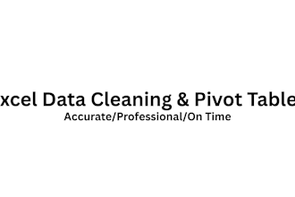clean, analyze and create pivot tables in excel