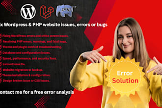 fix wordpress issues,wordpress errors,wordpress bug fix