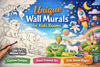 unique wall murals for kids rooms