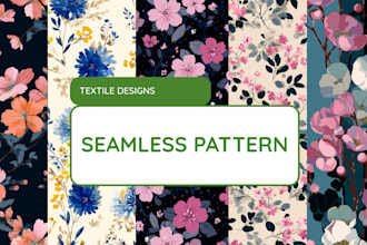 design textile and seamless patterns for fashion brands