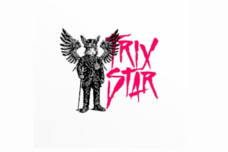 design unique trix star logo