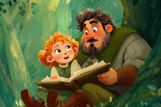 draw children story book illustration for your full book