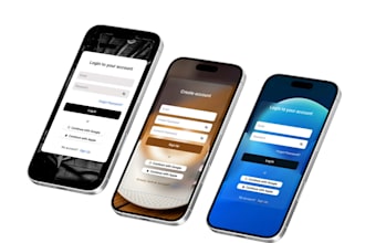 design login and signup screens using figma