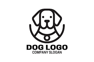 design simple line art logo vector for your brand