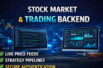 build high performance stock market and trading backend