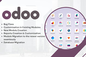 fix bug and customize odoo modules
