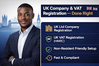 register UK ltd company, get vat number and reg for amazon, ebay, shopify seller