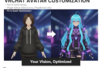 customize and upload your booth vrchat avatar in unity