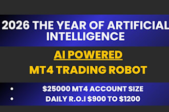 provide you my ready made consistency  forex trading robot for mt4 trading bot