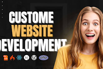 do web development as full stack developer codeigniter, next js, wordpress, wix