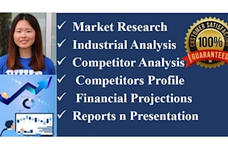 do market research, competitor analysis and overall industry analysis