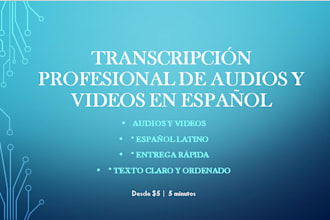 transcribire audios y videos a texto en español de forma precisa