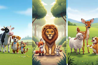 illustrate animal story book illustration children story book illustration