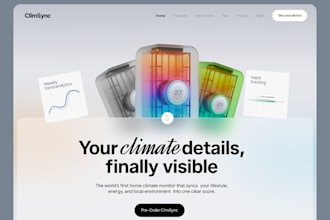 design a website or landing page
