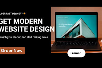 design and build a modern responsive framer website