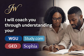 coach you through understanding your wgu study com and sophia tasks