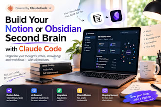 build your notion or obsidian second brain with claude code