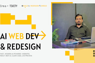 build ai website development or redesign or debugging