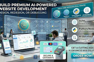 build ai website or redesign , auth , dahsboards, debugging