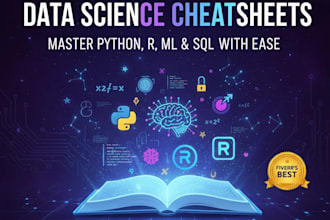 provide data science cheatsheets for python,r, ml,sql, etc