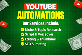help you with youtube automation for faceless channel
