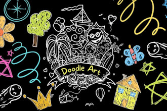do doodle art, mural and wall art