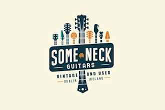 design vintage guitar shop seeking logo