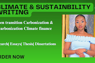 deliver professional climate change blogs assigned and reports