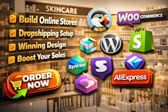 build shopify store design nopcommerce prestashop woocommerce ai website design