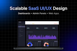design scalable saas web app UI UX in figma