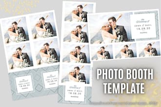 design custom photo booth overlays for your stunning events