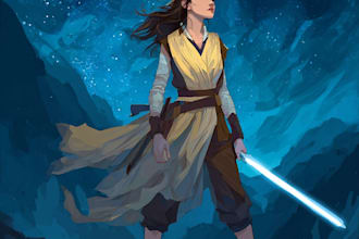 create a star wars custom illustration or fan art