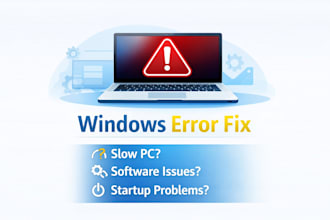 fix windows errors slow PC and software issues