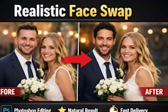 do realistic face swapping, head swap image to video editing