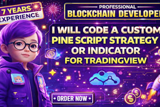 code a custom pine script strategy or indicator for tradingview