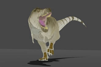 create 3d models of dinosaurs, animals, and other creatures