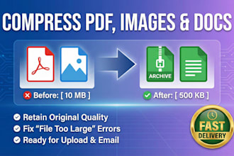 professionally compress and reduce PDF, image, and document file size