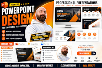 do powerpoint design, slides, presentation, google slides