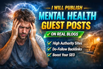 publish guest posts on mental health blogs