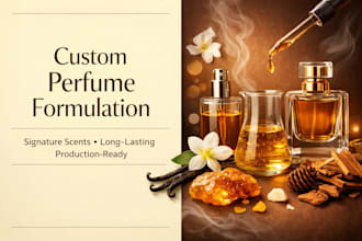 formulate perfume, fragrance products, diffuser scent and oil blends