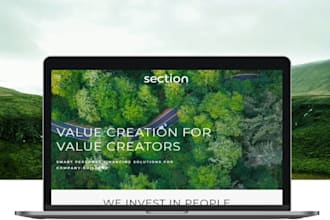 build investment company website finance management squarespace website