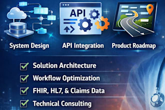design healthcare product architecture, workflows, and development plans
