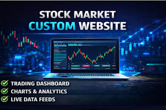 build a custom stock market website with live data and trading dashboard