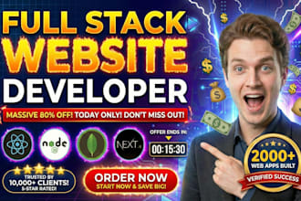 be full stack web developer for custom frontend website development, saas, apps