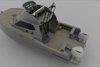 do solidworks 3d cad models product design for boats hull ships and marine parts