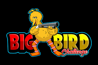 design high quality vintage summer bird ostrich logo t shirt design